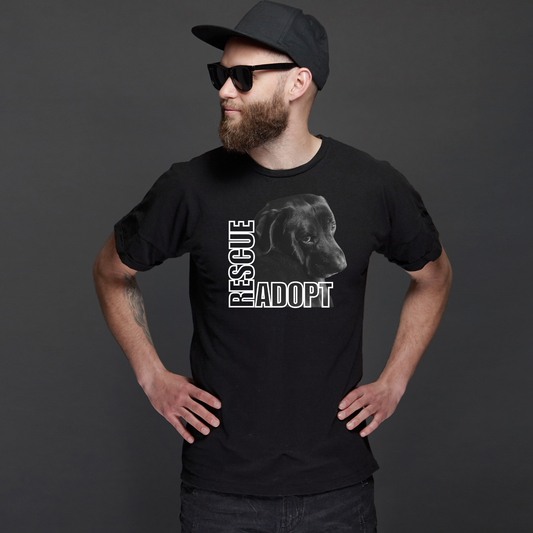 Unisex Black “Dog Rescue” T-Shirt